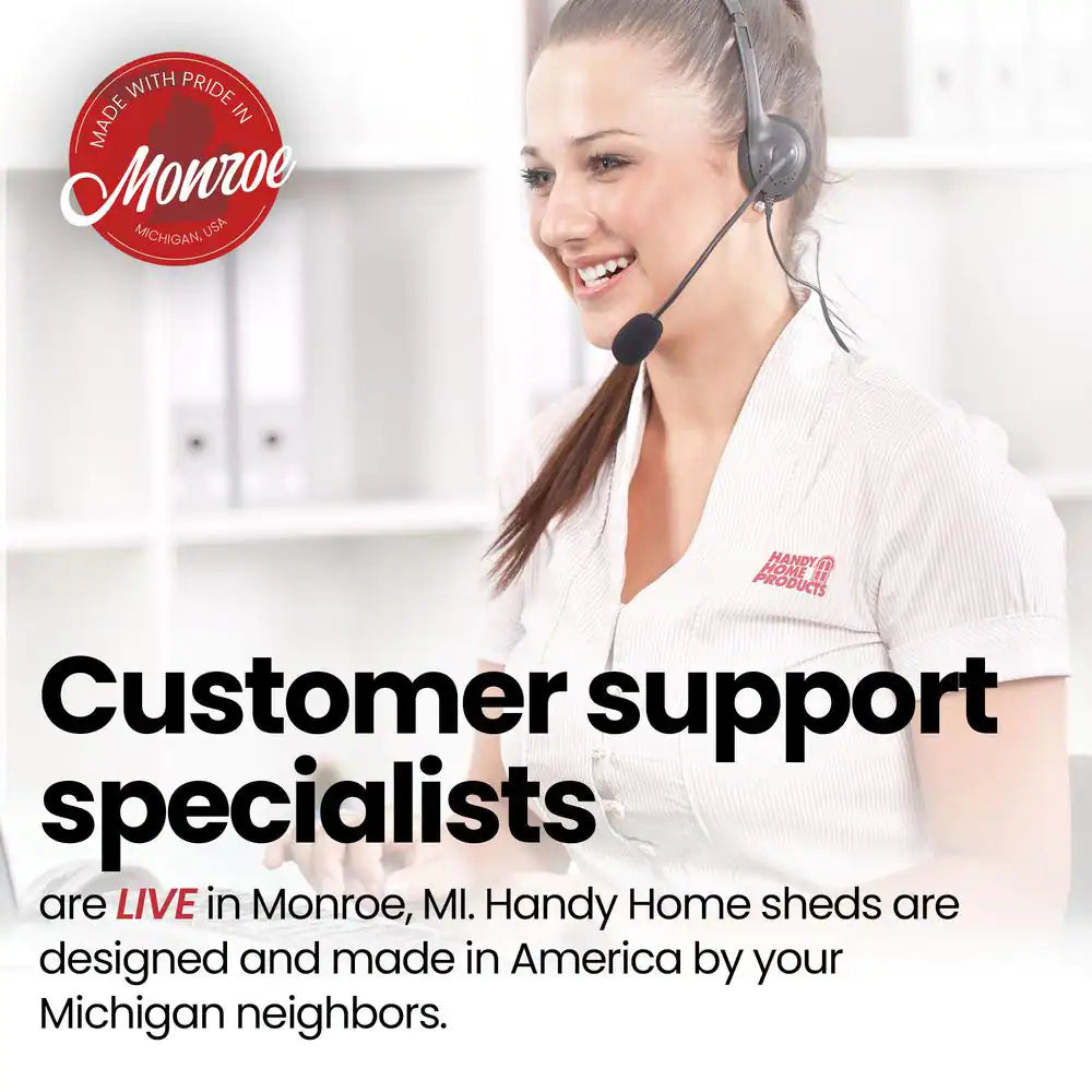 Garden Shed Do-It Yourself 6 Ft. X 8 Ft. Wood Storage Shed with Galvanized Metal Roof and Transom Windows (48 Sq. Ft.)