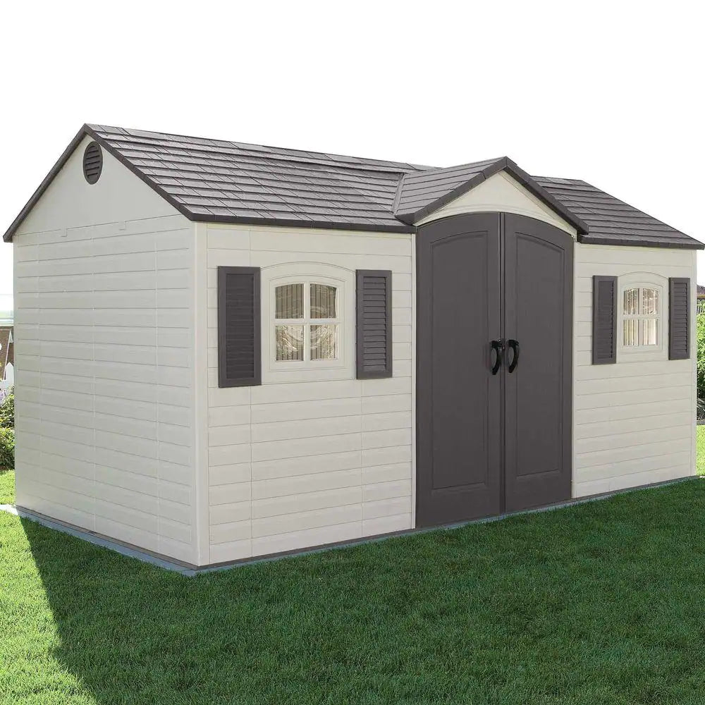 15 Ft. X 8 Ft. Resin Outdoor Garden Shed