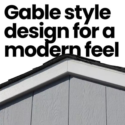 Majestic Do-It-Yourself 8 Ft. X 12 Ft. Outdoor Wood Storage Shed with Transom Windows and Wrap around Loft (96 Sq. Ft.)