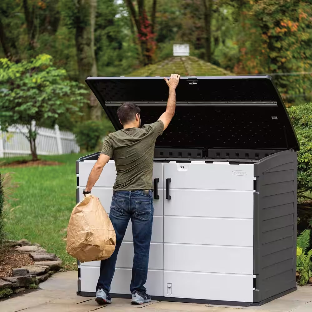 The Stow-Away Horizontal Plastic Storage Shed