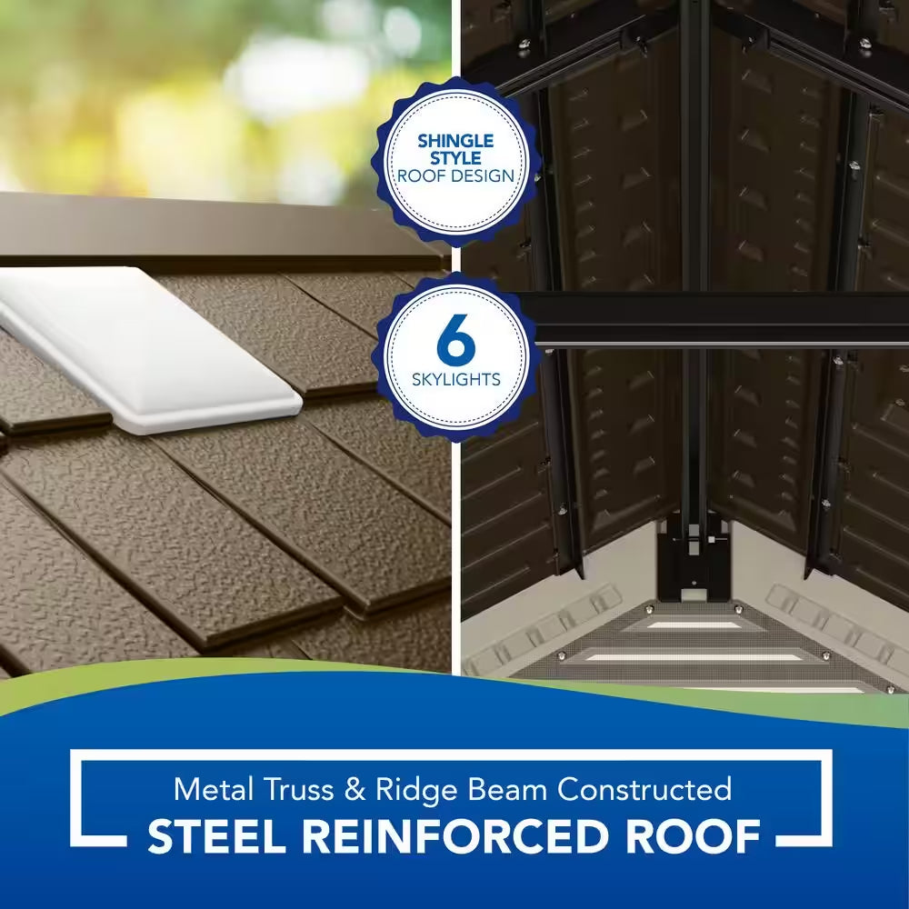 Tremont 8 Ft. 4-1/2 In. X 10 Ft. 2-1/4 In. Plastic Storage Shed