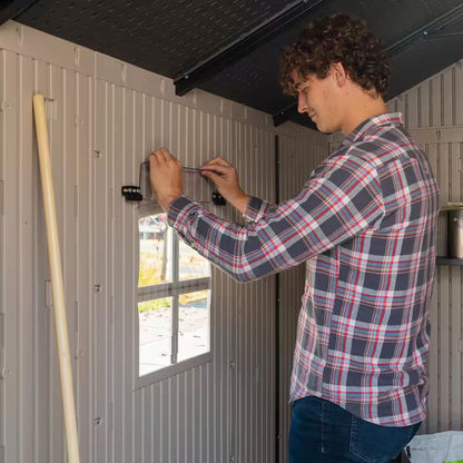 8 Ft. W X 10 Ft. D Resin Outdoor Storage Shed 71.7 Sq. Ft.