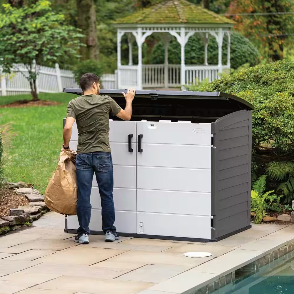 The Stow-Away Horizontal Plastic Storage Shed
