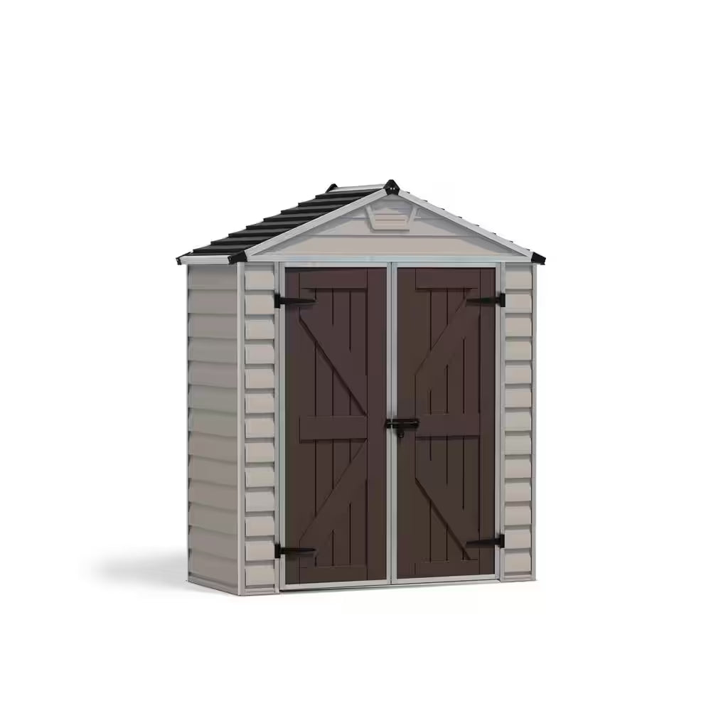 Skylight 6 Ft. X 5 Ft. Tan Garden Outdoor Storage Shed