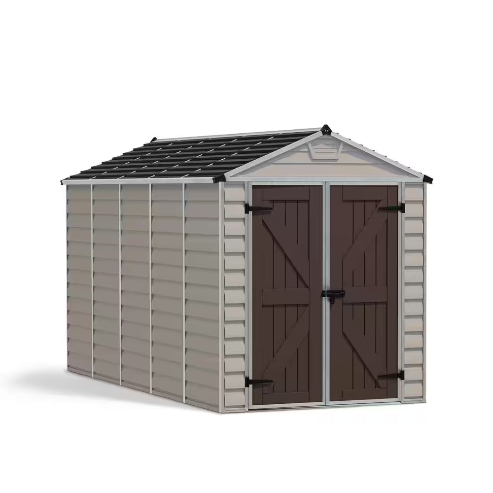 Skylight 6 Ft. X 5 Ft. Tan Garden Outdoor Storage Shed