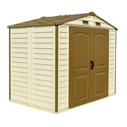 Duramax 4ft x 8ft Sidemate Vinyl Resin Outdoor Storage Shed