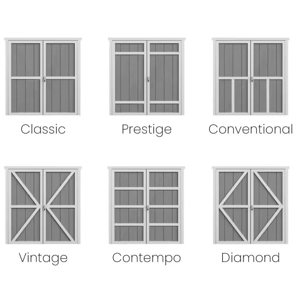 Do-It Yourself Palisade 12 Ft. X 8 Ft. Multi-Purpose Wood Shed with Smartside, Fixed Windows and Barn Door (96 Sq. Ft.)