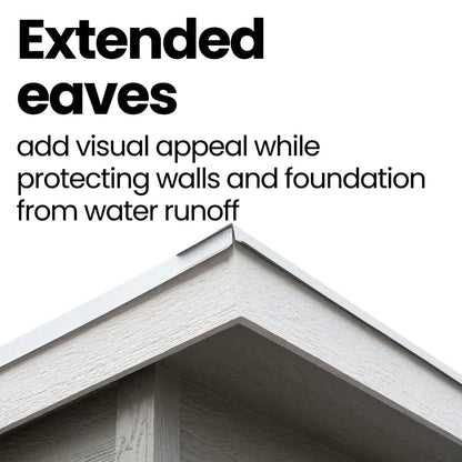 Highland Do-It Yourself 8 Ft. W X 6 Ft. D Complete Outdoor Wood Utility Shed with Palram Roof and Windows (48 Sq. Ft.)