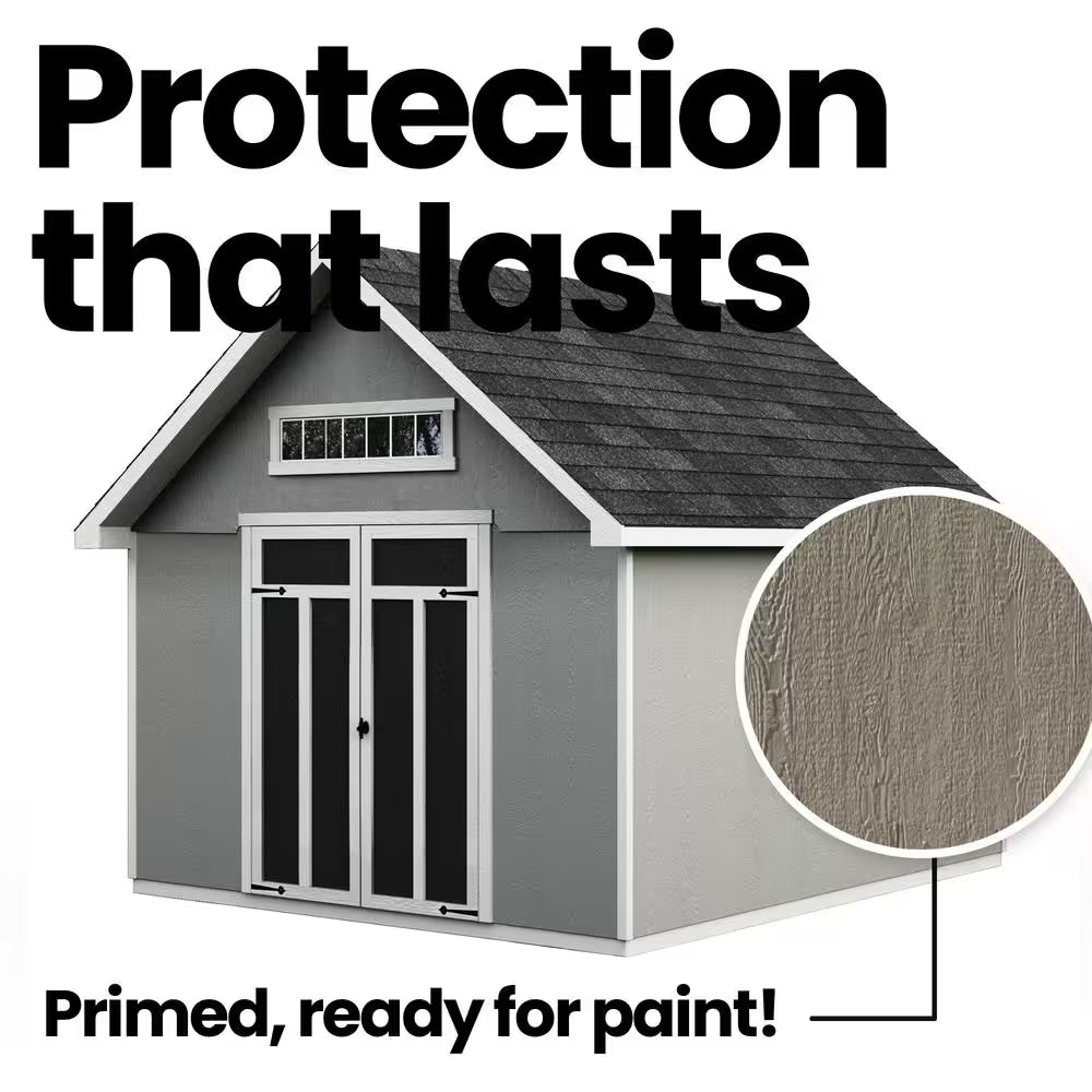 Do-It Yourself Tribeca 10 Ft. W X 12 Ft. D Outdoor Wood Shed with Floor (120 Sq. Ft.)