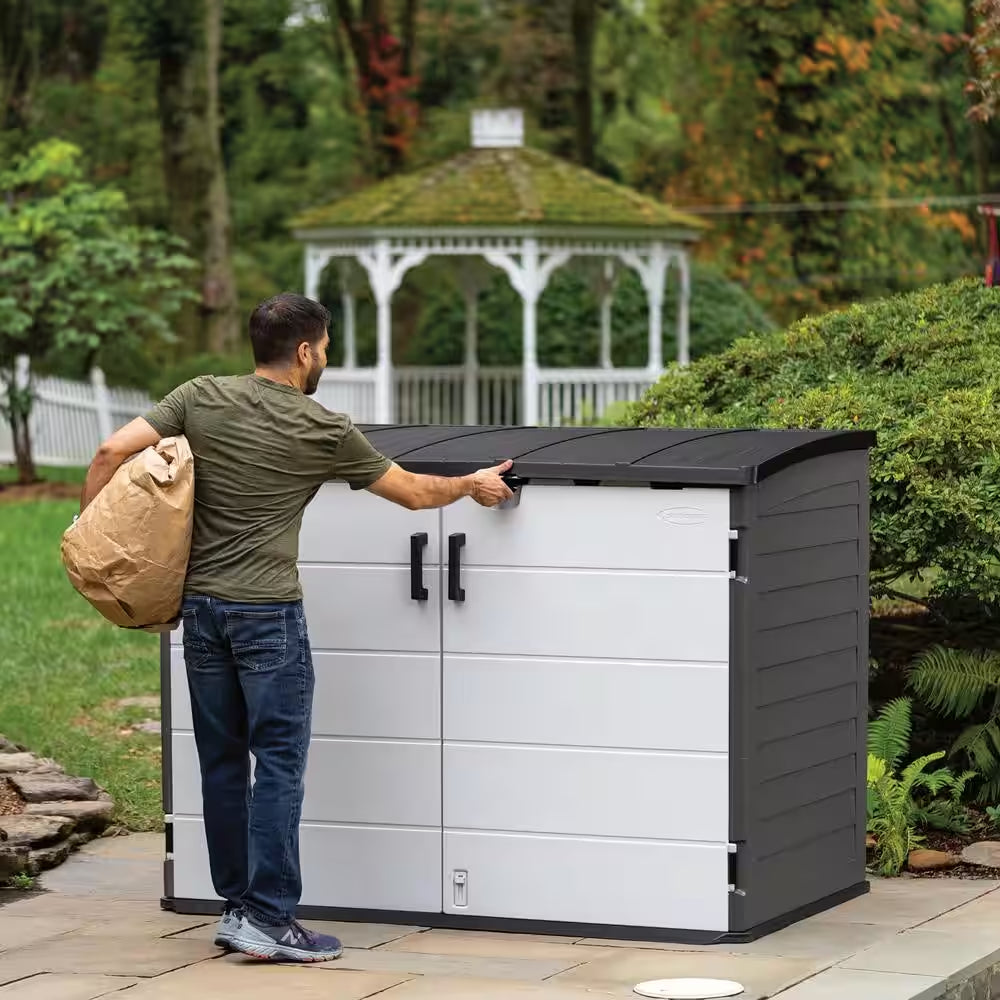 The Stow-Away Horizontal Plastic Storage Shed