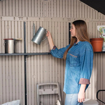 8 Ft. W X 10 Ft. D Resin Outdoor Storage Shed 71.7 Sq. Ft.