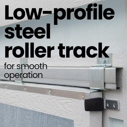 Cambria Do-It Yourself 10 Ft. X 4 Ft. Two Door Outdoor Wood Utility and Tool Shed with Sliding Barn Door (40 Sq. Ft.)