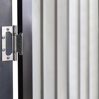 8 Ft. W X 10 Ft. D Metal Outdoor Storage Shed 80 Sq. Ft., Gray