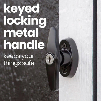 Highland Do-It Yourself 8 Ft. W X 6 Ft. D Complete Outdoor Wood Utility Shed with Palram Roof and Windows (48 Sq. Ft.)