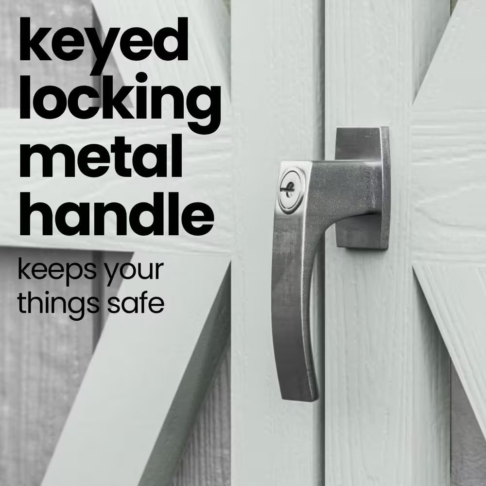 Do-It Yourself Rookwood 10 Ft. X 12 Ft. Backyard Wood Storage with Smartside and Floor System Included (120 Sq. Ft.)