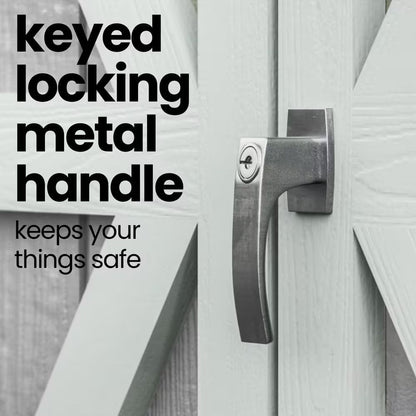 Do-It Yourself Rookwood 10 Ft. X 12 Ft. Backyard Wood Storage with Smartside and Floor System Included (120 Sq. Ft.)