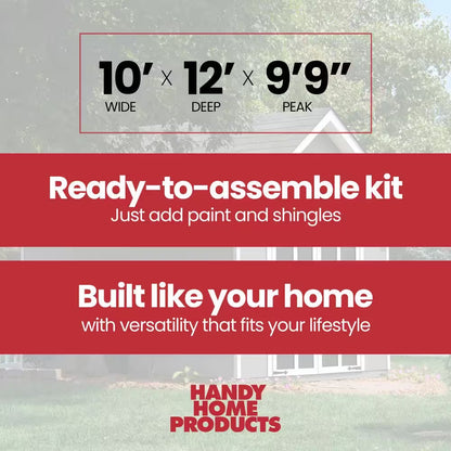 Do-It Yourself Tribeca 10 Ft. W X 12 Ft. D Outdoor Wood Shed with Floor (120 Sq. Ft.)