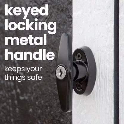 Majestic Do-It-Yourself 8 Ft. X 12 Ft. Outdoor Wood Storage Shed with Transom Windows and Wrap around Loft (96 Sq. Ft.)