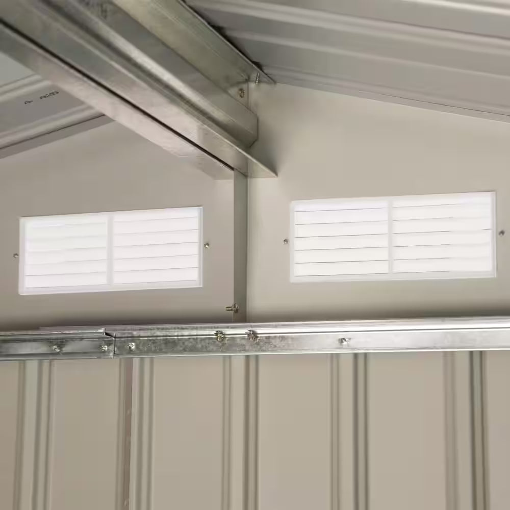 7 Ft. X 4 Ft. Metal Outdoor Backyard Garden Utility Storage Tool Shed Kit with Spacious Layout and Durable Construction