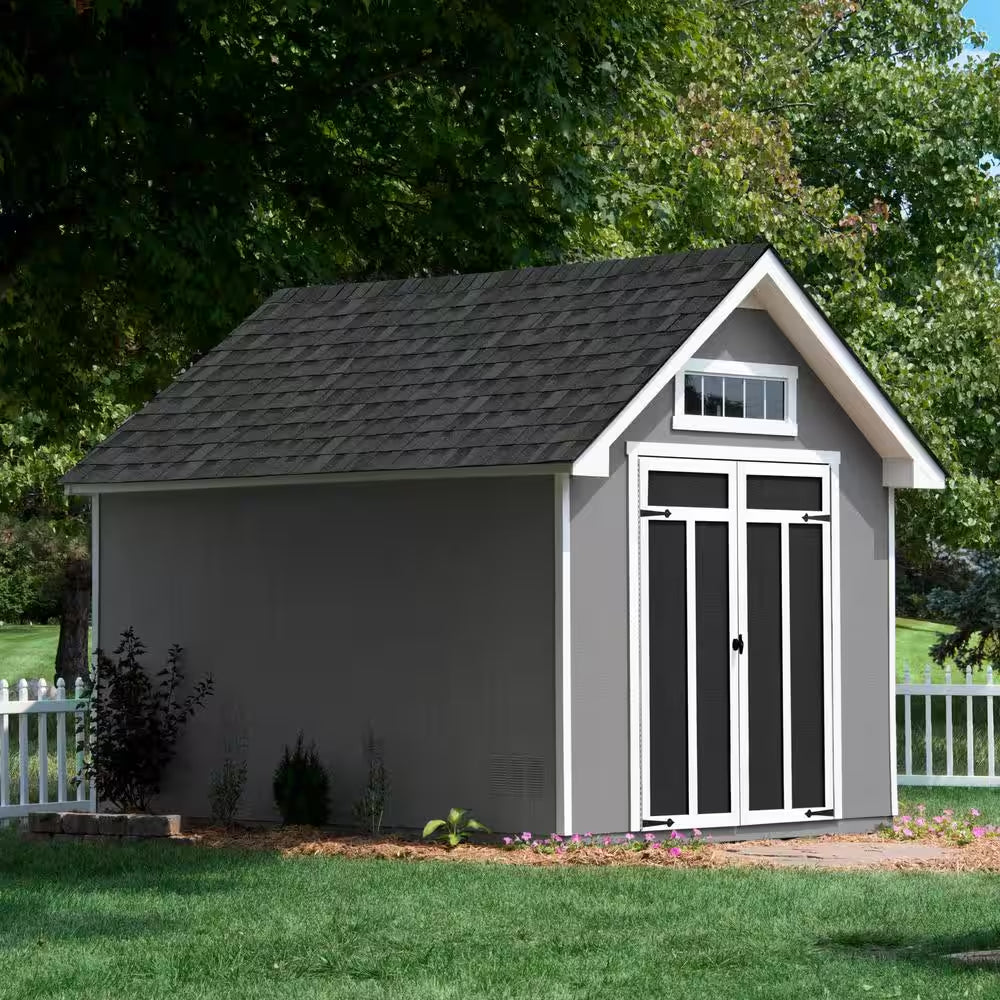 Do-It Yourself Tribeca 10 Ft. W X 12 Ft. D Outdoor Wood Shed with Floor (120 Sq. Ft.)