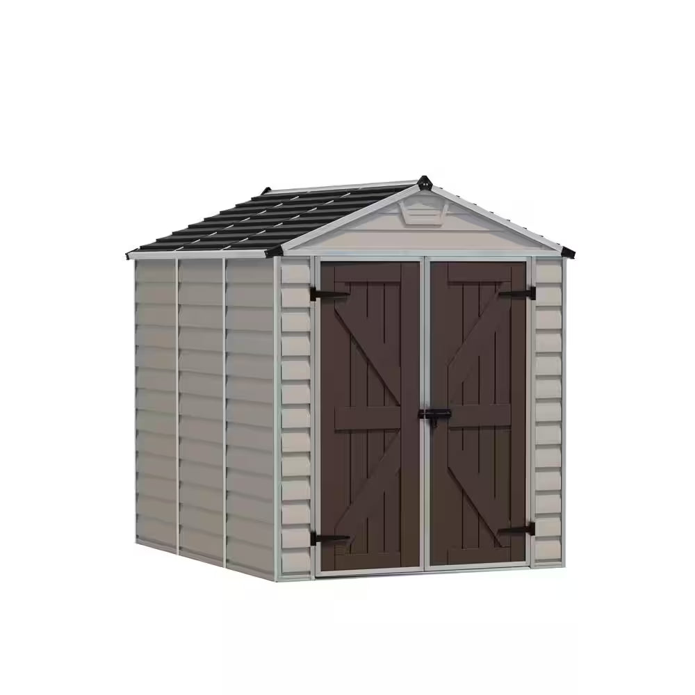 Skylight 6 Ft. X 5 Ft. Tan Garden Outdoor Storage Shed