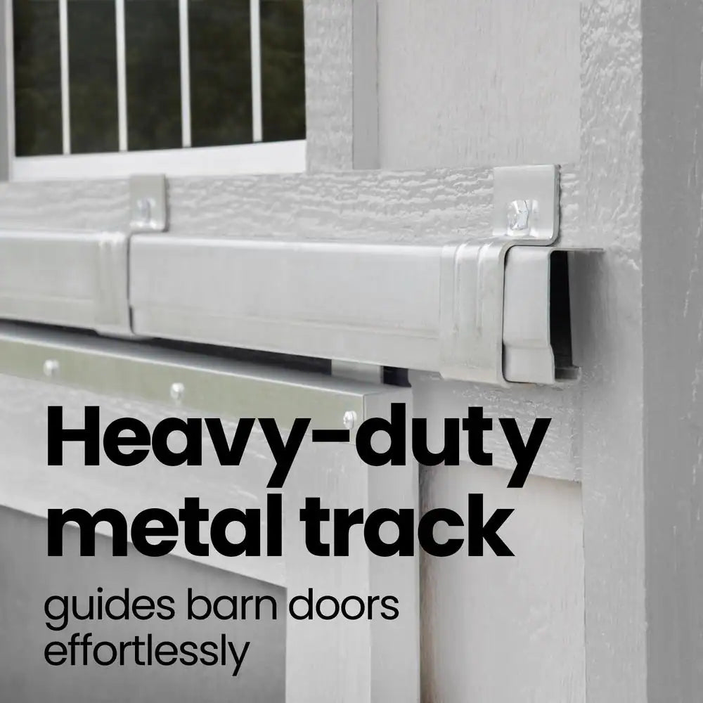 Do-It Yourself Palisade 12 Ft. X 8 Ft. Multi-Purpose Wood Shed with Smartside, Fixed Windows and Barn Door (96 Sq. Ft.)