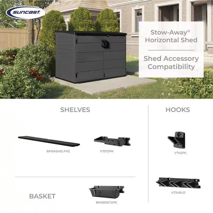 The Stow-Away 4 Ft. X 6 Ft. Horizontal Plastic Storage Shed (20.13 Sq. Ft.)