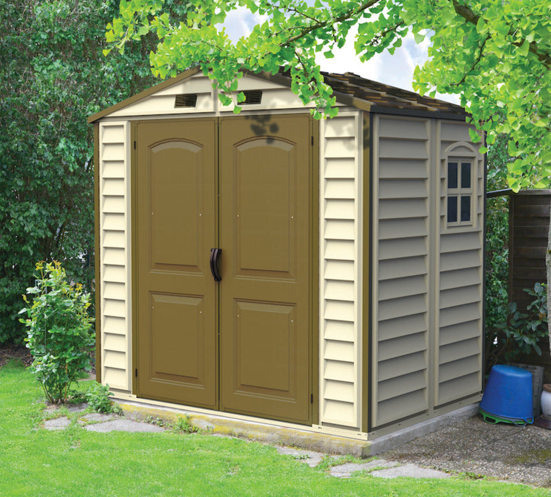 Duramax 4ft x 8ft Sidemate Vinyl Resin Outdoor Storage Shed