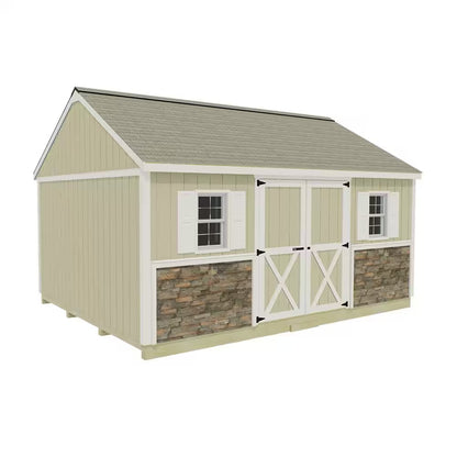 Brookfield 16 Ft. X 12 Ft. Wood Storage Shed Kit