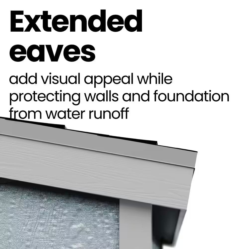 Cambria Do-It Yourself 10 Ft. X 4 Ft. Two Door Outdoor Wood Utility and Tool Shed with Sliding Barn Door (40 Sq. Ft.)