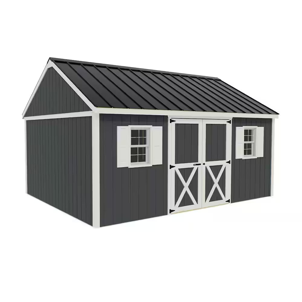 Brookfield 16 Ft. X 12 Ft. Wood Storage Shed Kit