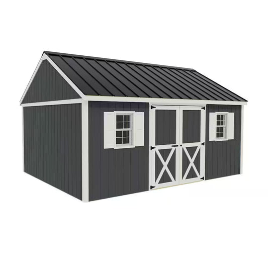 Brookfield 16 Ft. X 12 Ft. Wood Storage Shed Kit