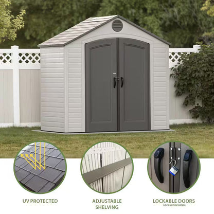 8 Ft. X 5 Ft. Resin Outdoor Storage Shed