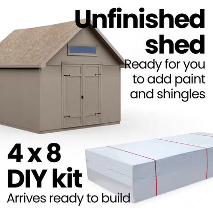 Do-It Yourself Tribeca 10 Ft. W X 12 Ft. D Outdoor Wood Shed with Floor (120 Sq. Ft.)