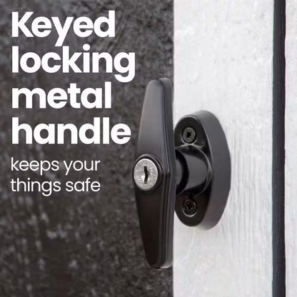 Professionally Installed Scarsdale 12 Ft. X 16 Ft. Designer Outdoor Wood Shed with 2 Windows-Black Shingle (192 Sq. Ft.)