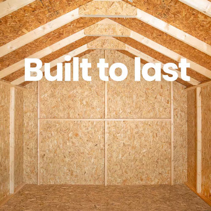 Professionally Installed Kennesaw 10 Ft. W X 12 Ft. D Outdoor Wood Storage Shed -Driftwood Gray Shingles (120 Sq. Ft.)