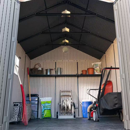 8 Ft. W X 10 Ft. D Resin Outdoor Storage Shed 71.7 Sq. Ft.