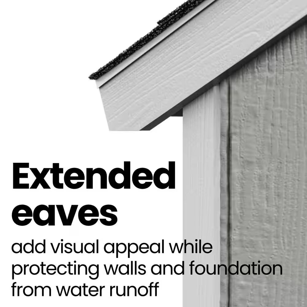 Majestic Do-It-Yourself 8 Ft. X 12 Ft. Outdoor Wood Storage Shed with Transom Windows and Wrap around Loft (96 Sq. Ft.)