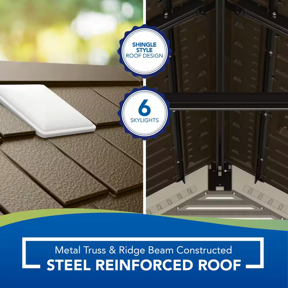 Tremont 8 Ft. 4-1/2 In. X 10 Ft. 2-1/4 In. Plastic Storage Shed