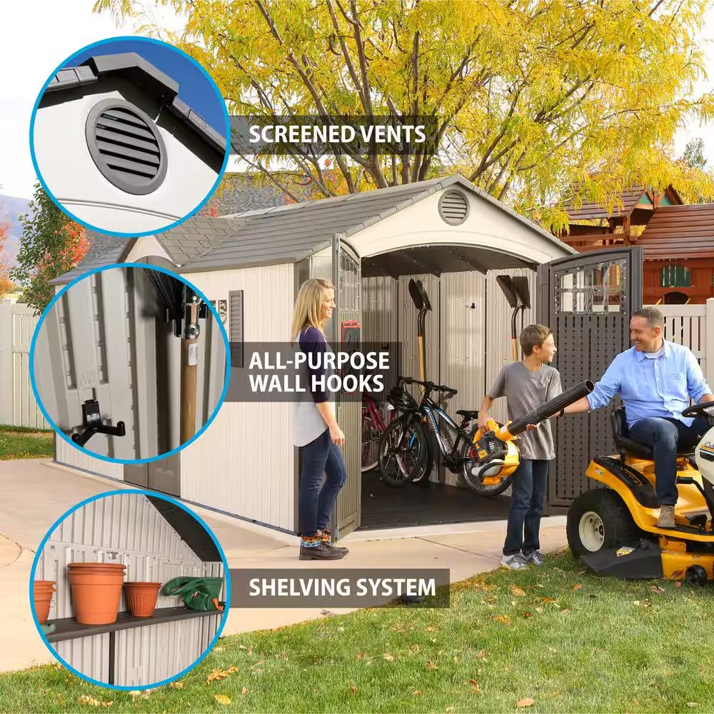 20 Ft. X 8 Ft. Resin Garden Building Shed