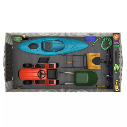 Lifetime 15′ x 8′ Dual-Entry Outdoor Storage Shed